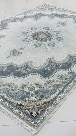 فرش 1500 شانه طرح بهدیس زمینه صدفی