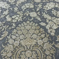 فرش 1500 شانه طرح زراسا زمینه طوسی